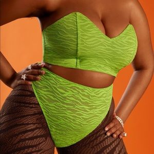 Savage X Fenty all over me zebra thong NEW WITH TAGS